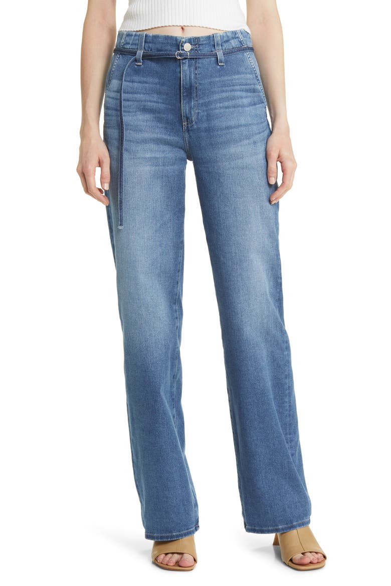 Kora Belted Straight Leg Jeans, Main, color, CATSKILLS