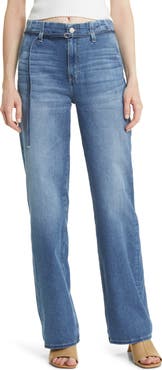 AG Kora Belted Straight Leg Jeans