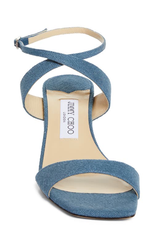 Shop Jimmy Choo Jago Ankle Strap Sandal In Denim