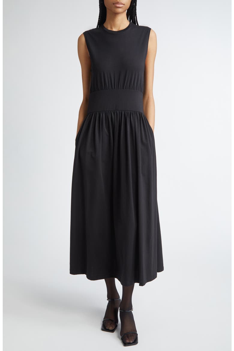 toteme cotton midi dress Toteme, Cotton midi dress, Women, Black, XL, Dresses