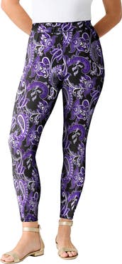 Roaman's Plus Size Essential Stretch Ankle Length Pull On Legging