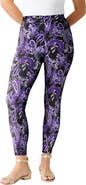 Roaman's Plus Size Essential Stretch Ankle Length Pull On Legging