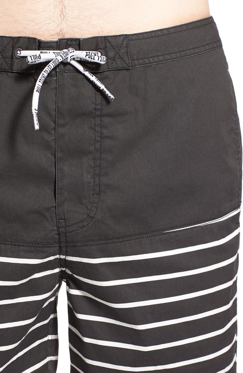 Barney Cools 'Tide 17' Floral Print Drawstring Board Shorts, Alternate, color, 