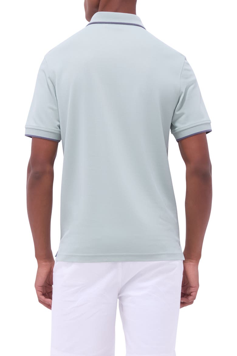 Tipped Piqué Polo, Alternate, color, MINT