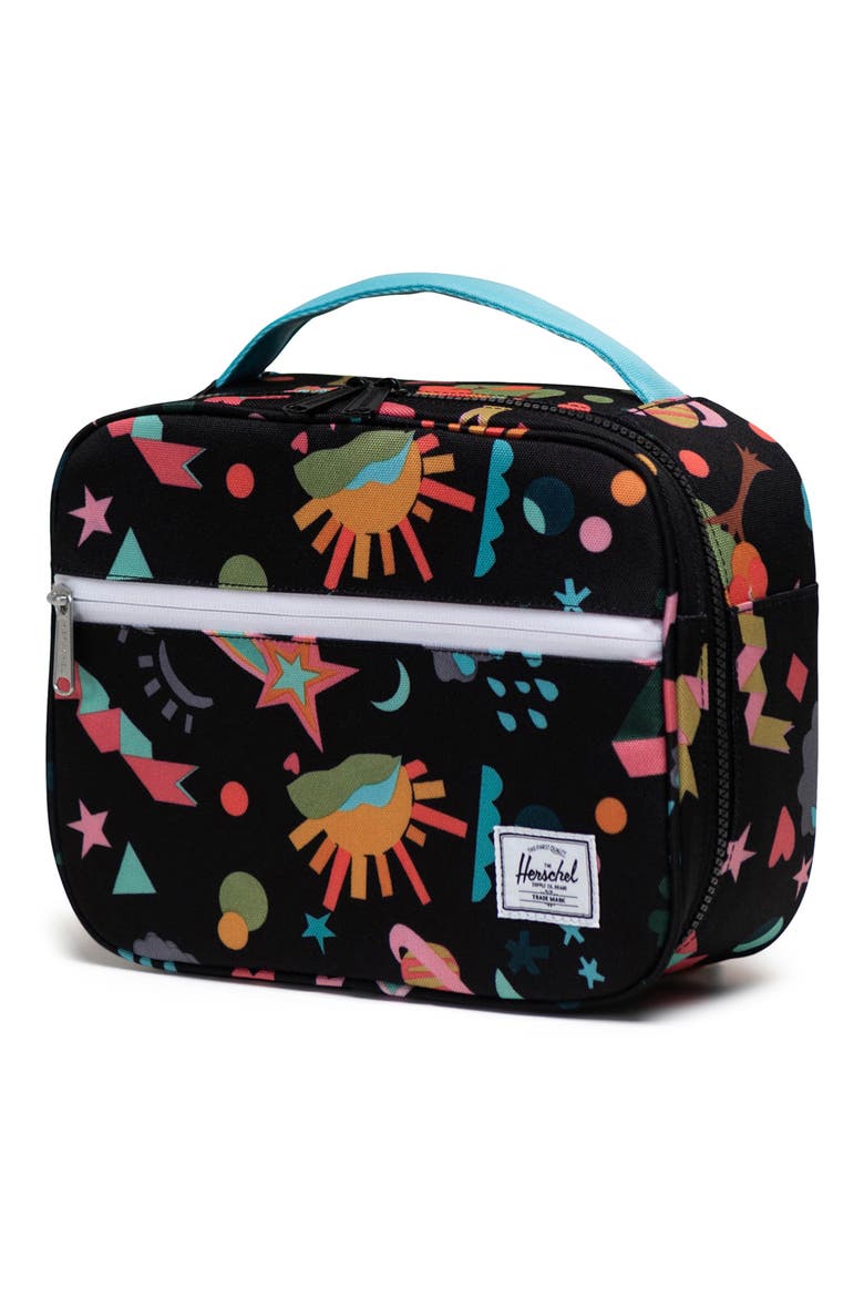 Kids' Pop Quiz Lunch Box, Alternate, color, SCRAPBOOK BLACK