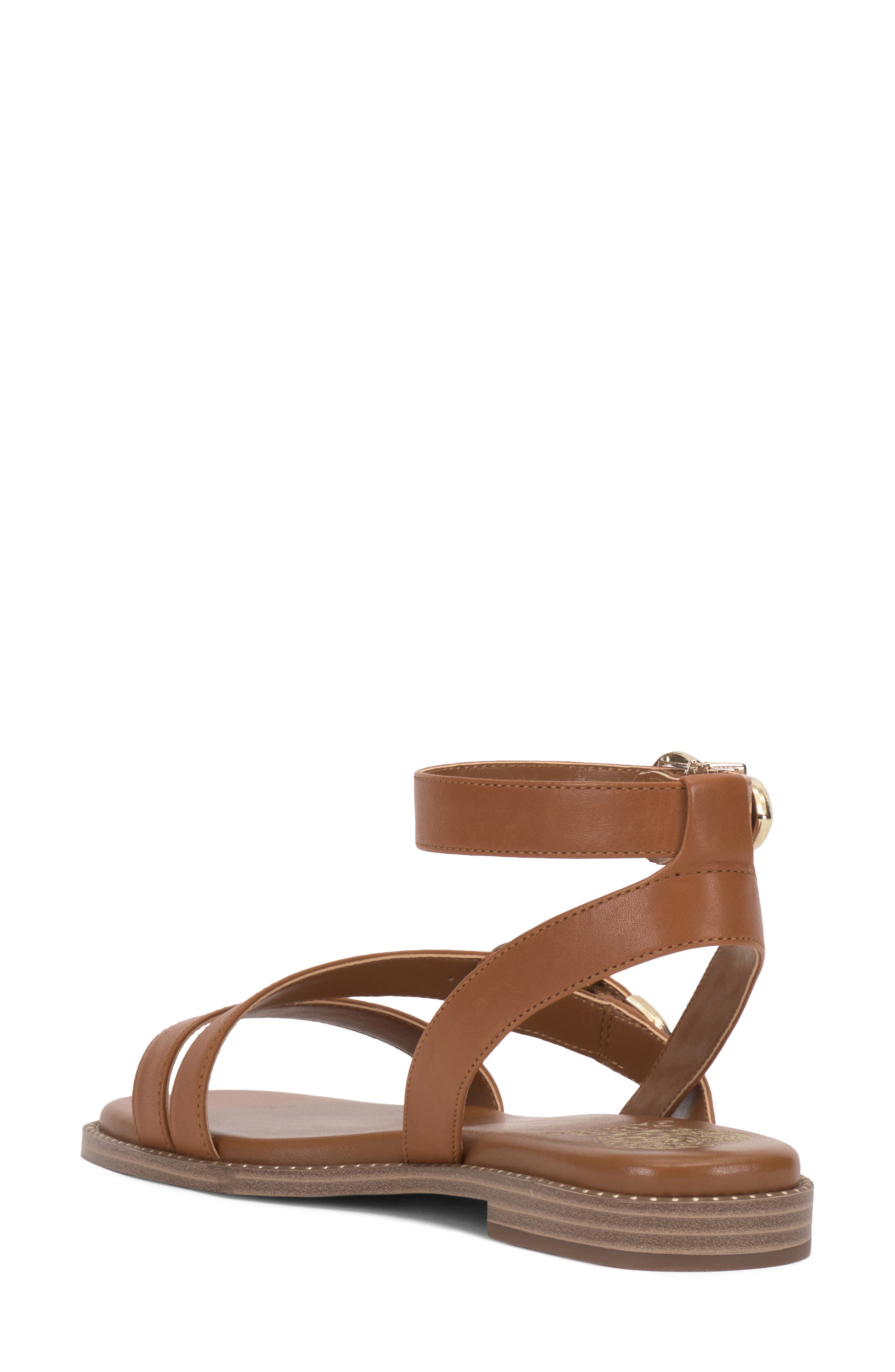 Vince Camuto Neiko Ankle Strap Sandal, Alternate, color, Golden Walnut