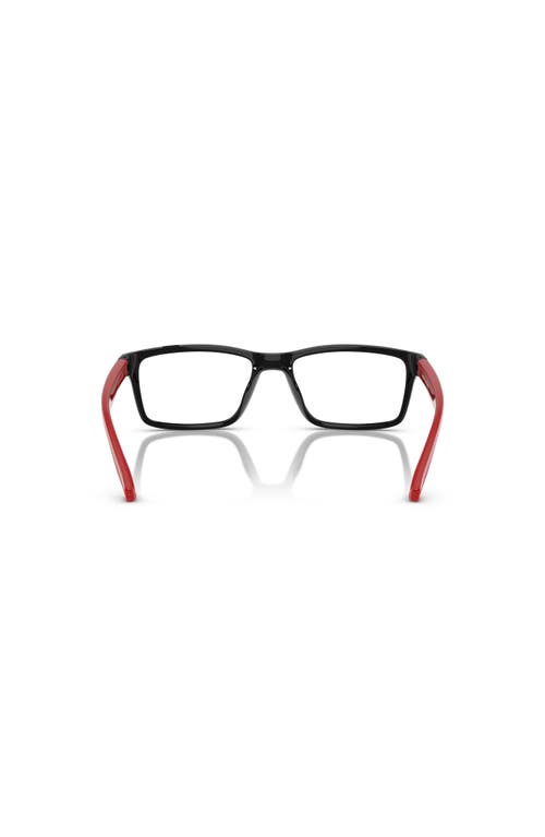 Arnette 52mm Rectangle Optical Glasses In Black