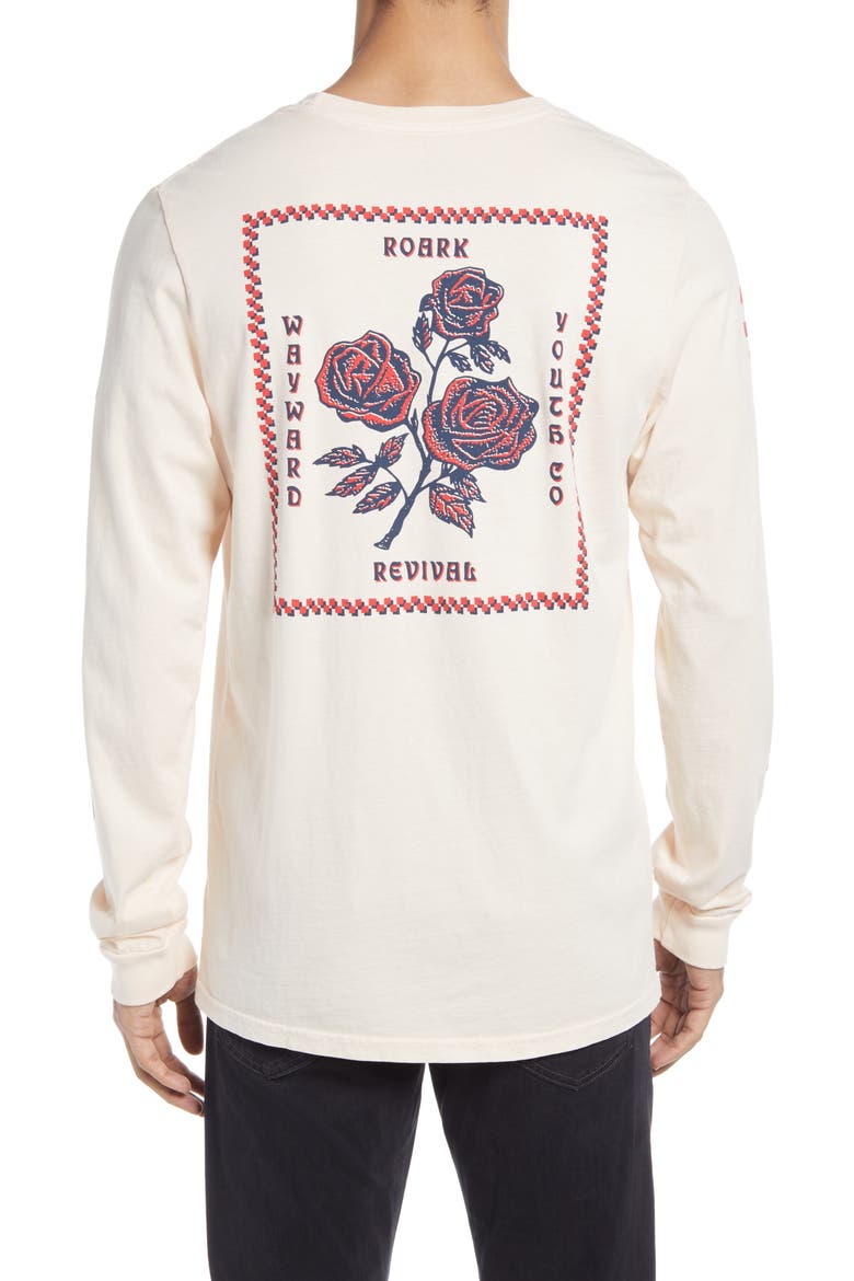 La Rosa Long Sleeve Graphic Tee, Alternate, color, FADED PINK