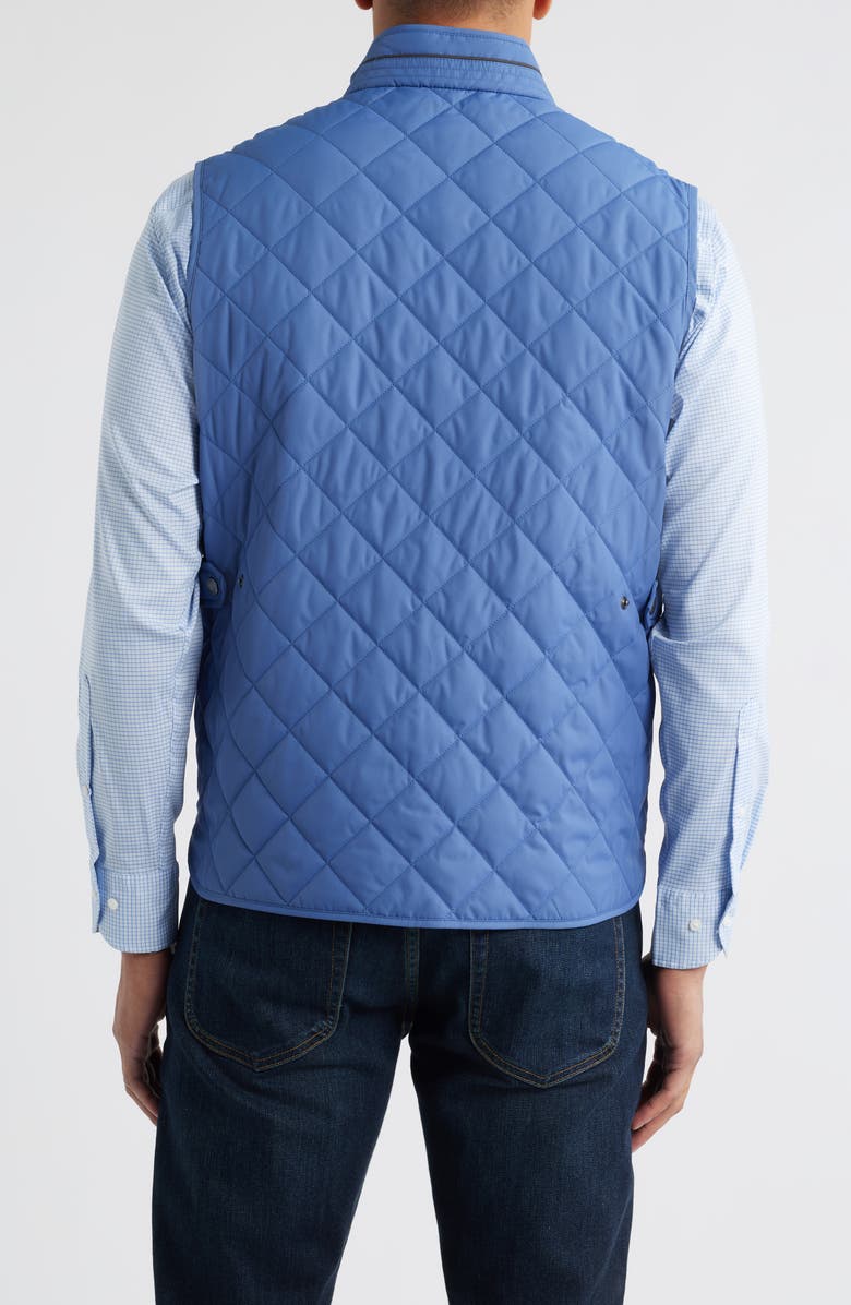Peter Millar Essex Water Resistant Quilted Vest, Alternate, color, Astral Blue