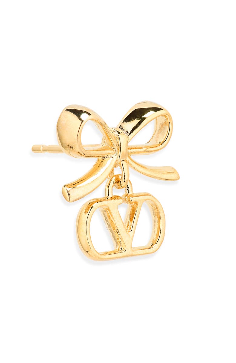 Valentino Garavani VLOGO Signature Drop Earrings, Alternate, color, Gold