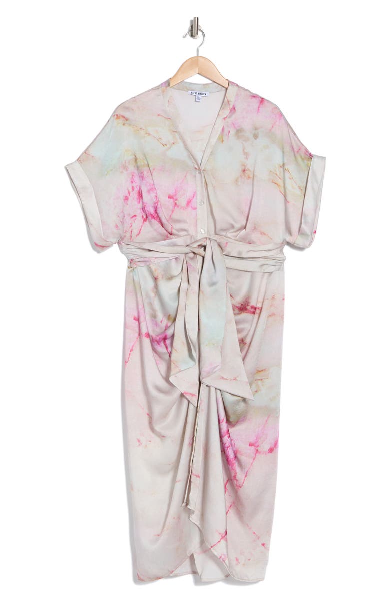 Steve Madden Tony Short Sleeve Shirtdress, Alternate, color, 