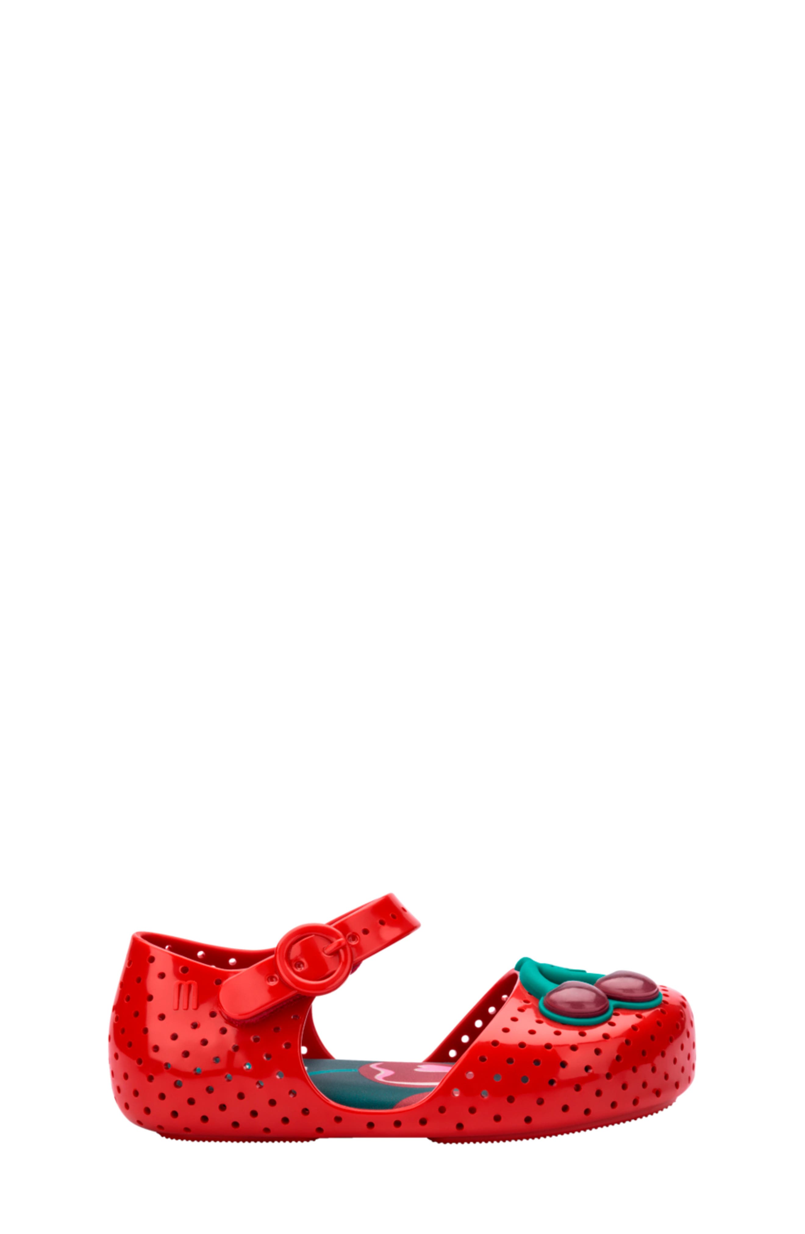 Kids' Furadinha Mary Jane Flat, Alternate, color, RED/ GREEN