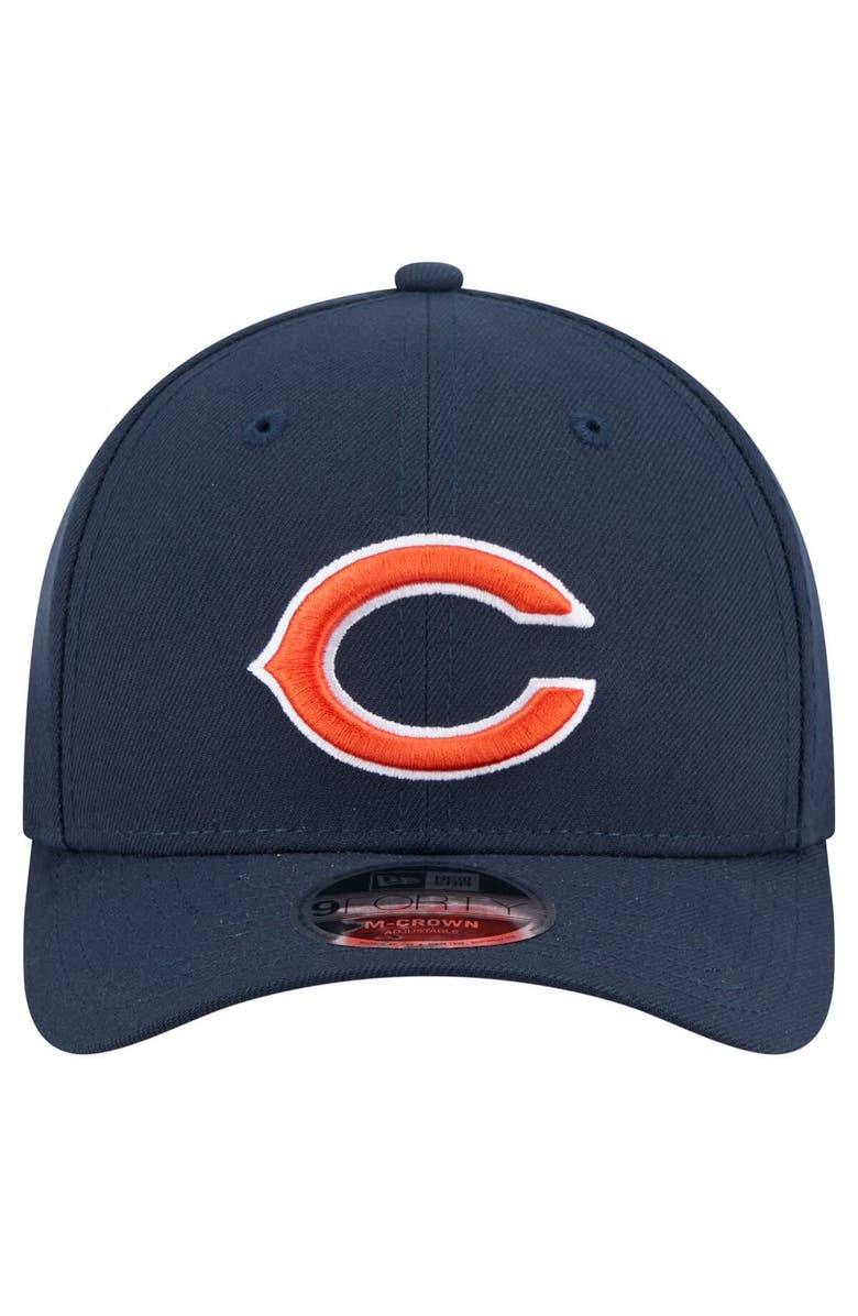 New Era Men's New Era  Navy Chicago Bears Team Collection 9FORTY M-Crown Adjustable Hat, Alternate, color, 