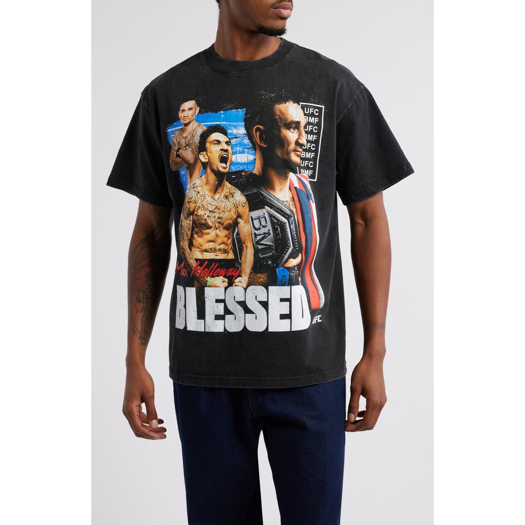 ID Supply Co UFC Max Holloway Blessed Express Graphic T-Shirt in Black
