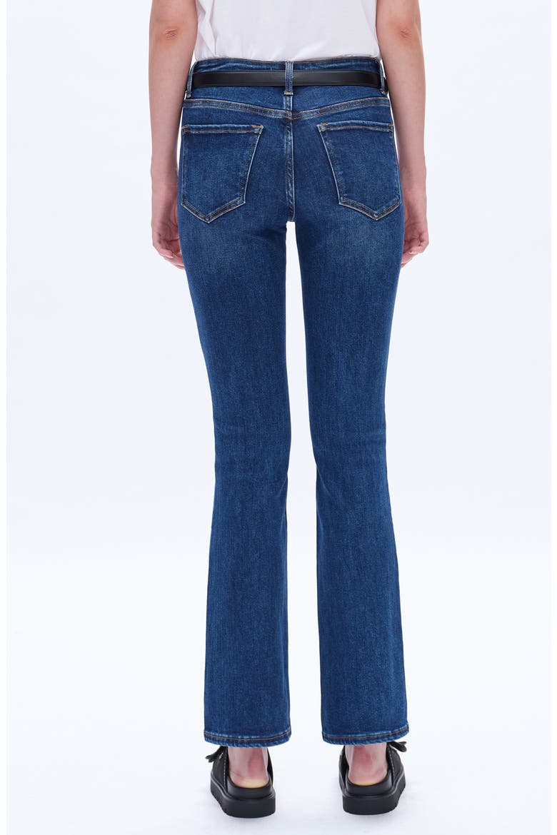 High Waist Bootcut Jeans, Alternate, color, DEEP SEA