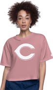 STARTER Women's Starter Pink Cincinnati Reds Play the Ball Boxy Cropped T-Shirt