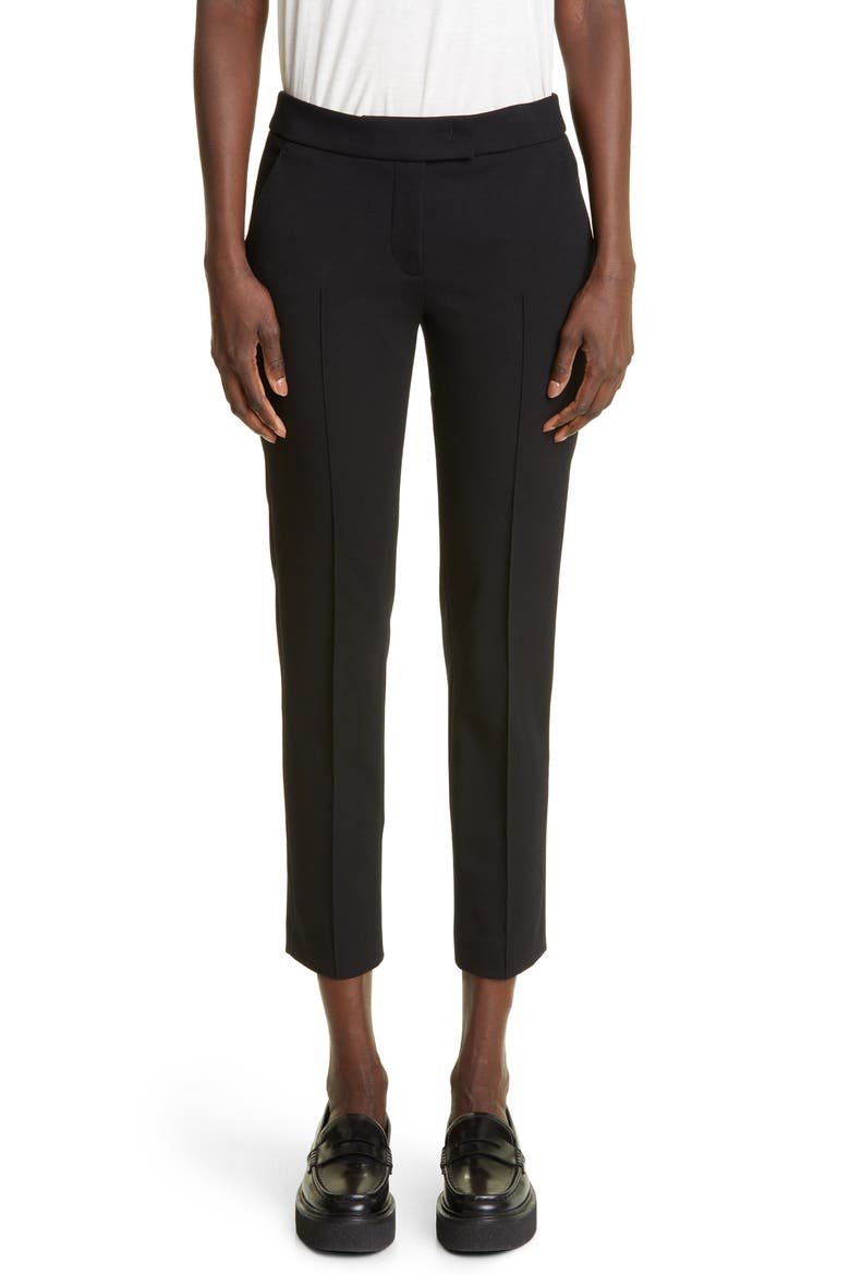 Frankie Pleated Pants, Main, color, BLACK