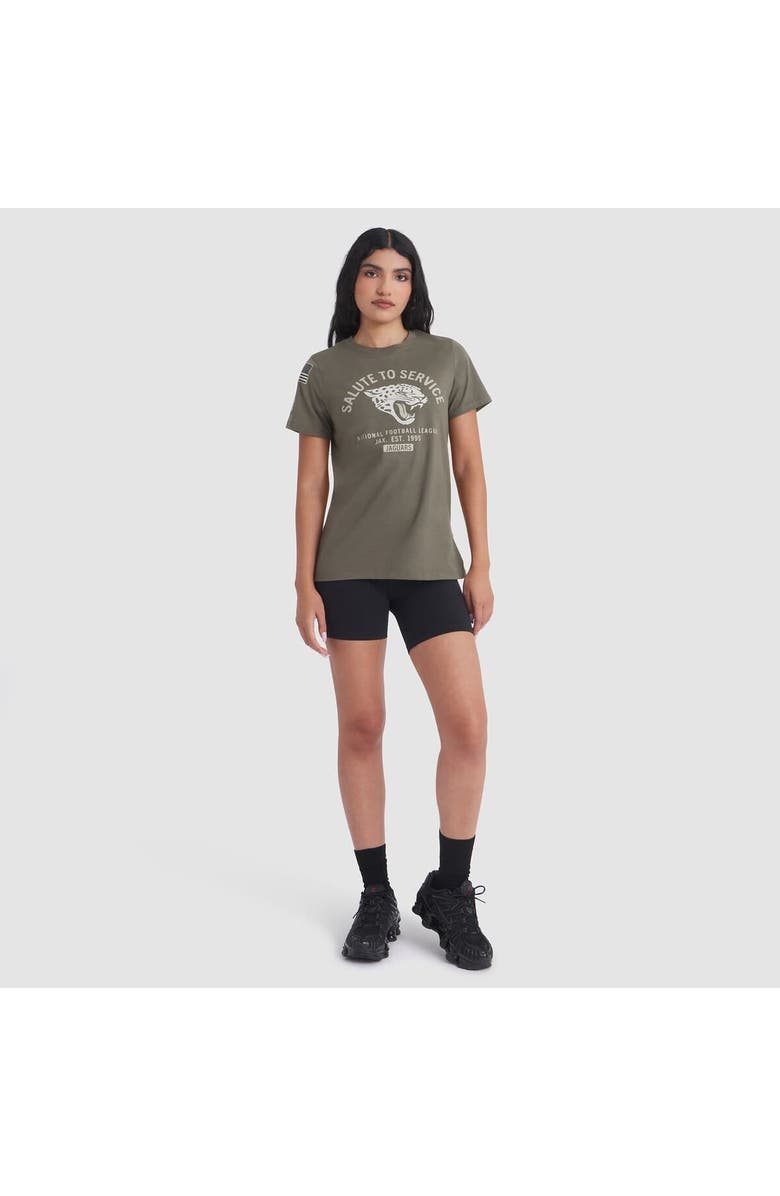 Nike Women's Nike Olive Jacksonville Jaguars 2025 Salute to Service Sideline T-Shirt, Alternate, color, Olive
