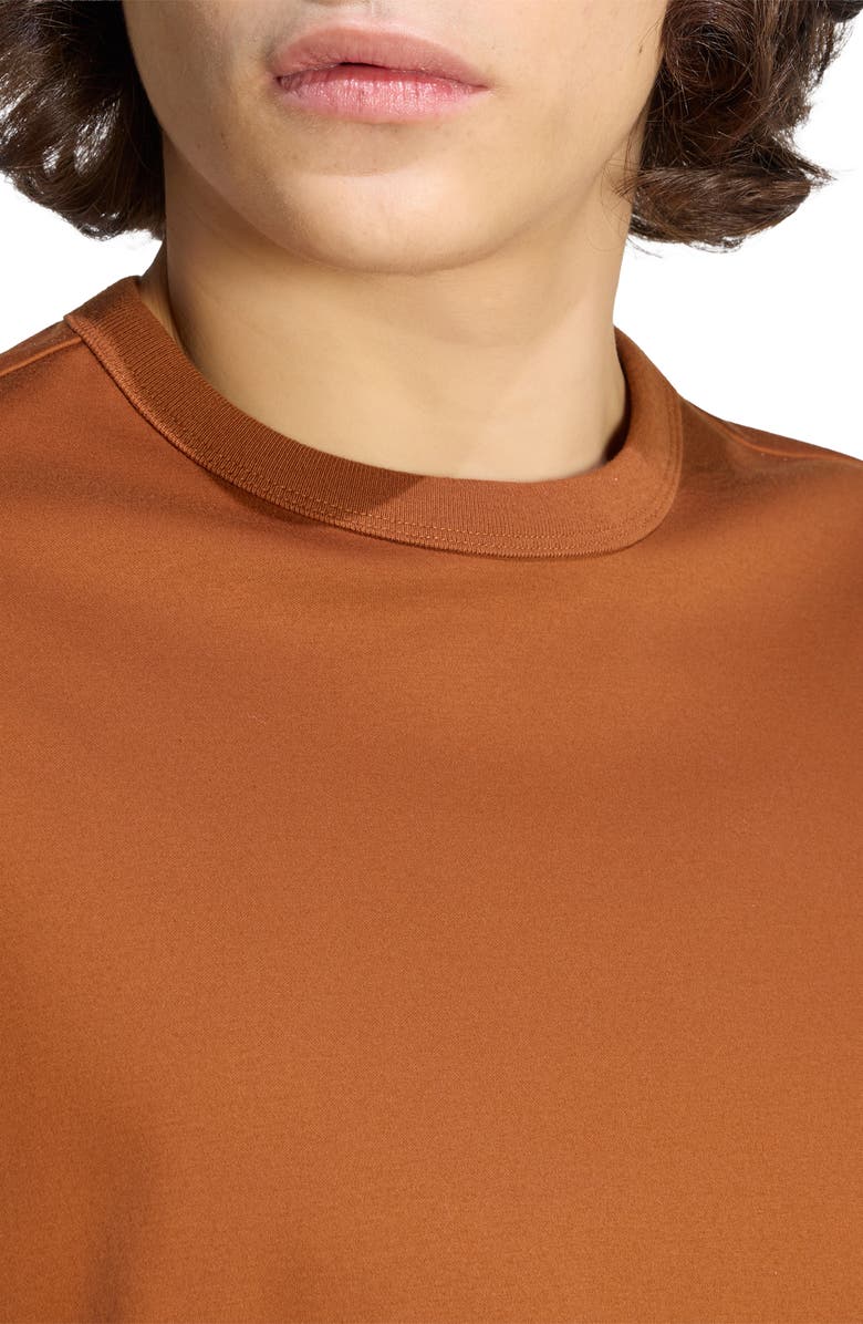 adidas Soft Lux Oversize Cotton T-Shirt, Alternate, color, Dusky Bronze