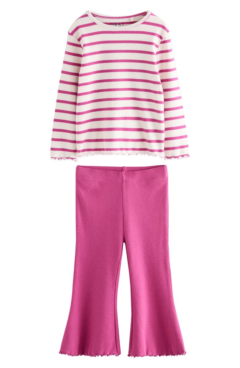 NEXT Kids' Assorted 6-Pack Long Sleeve T-Shirts & Leggings Set, Alternate, color, Blue