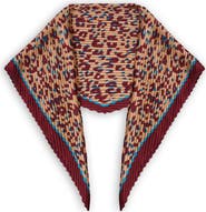 SAACHI Crinkled Leopard Print Bandana