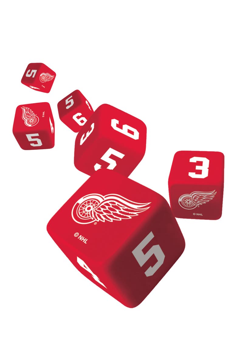 Detroit Red Wings Dice Set, Alternate, color, Multicolor