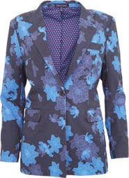 Lords of Harlech Julia Stretch Wool Tailored Blazer
