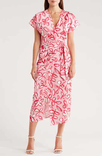 AREA STARS Side Tie Midi Dress