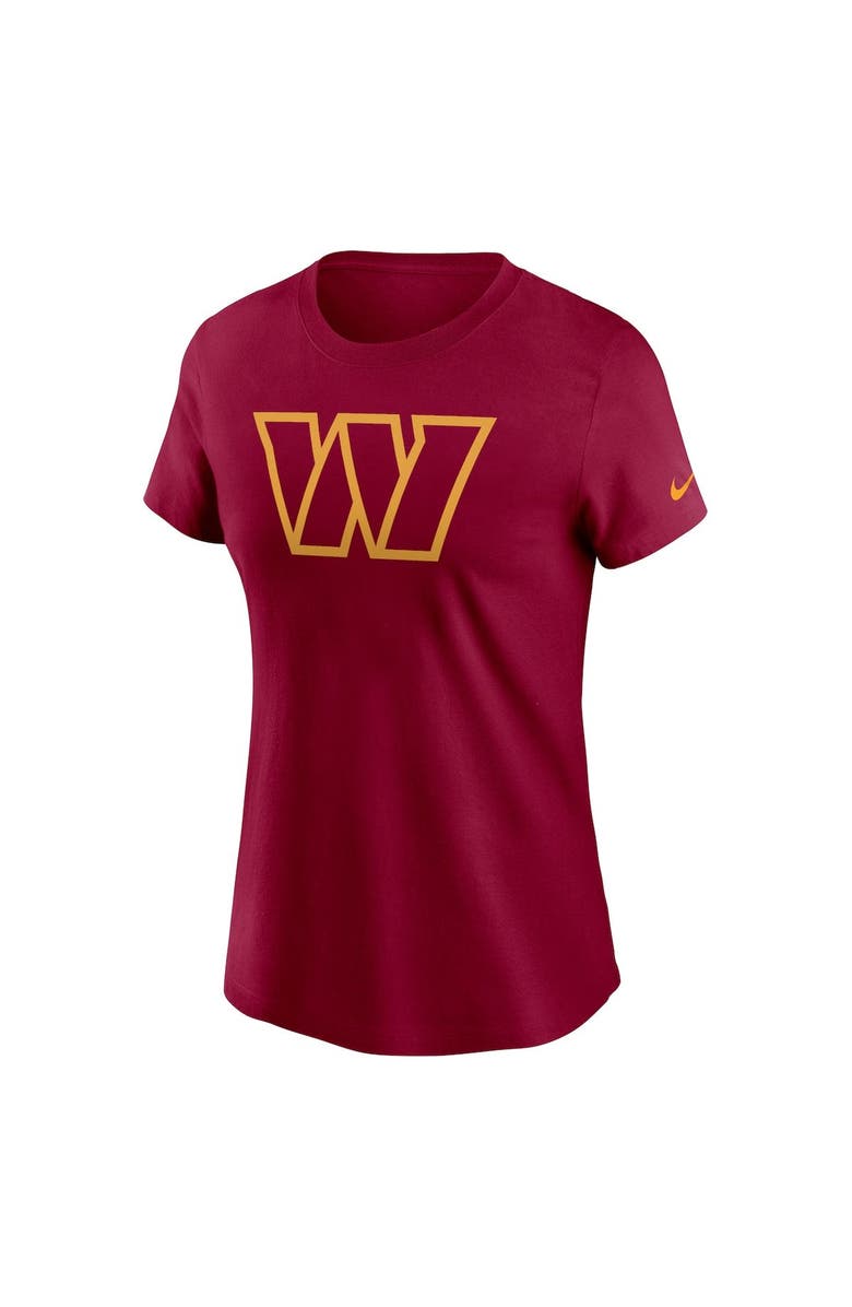 Nike Women's Nike Burgundy Washington Football Team Logo Essential T-Shirt, Alternate, color, Burgundy