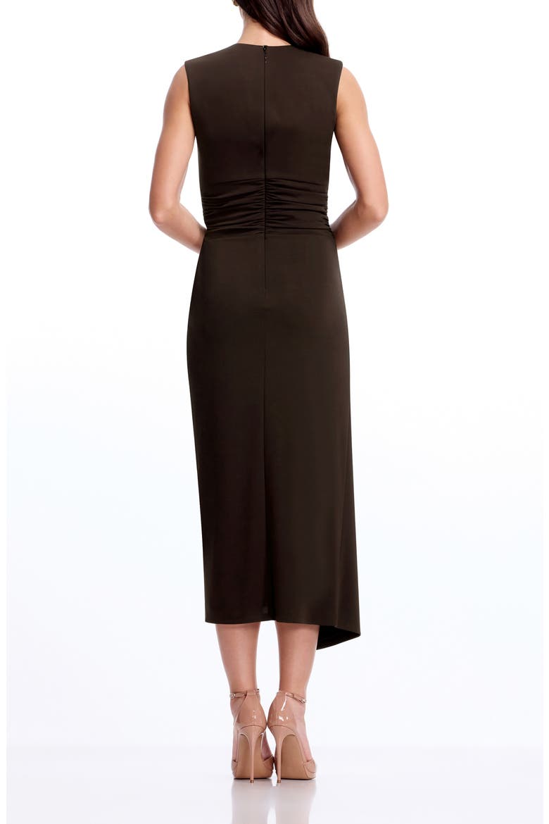 Mikey Slit Jersey Midi Dress, Alternate, color, MOCHA