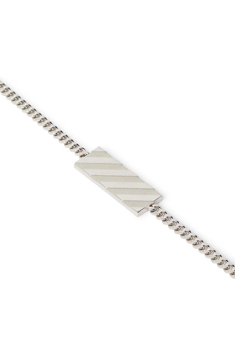 Men's Diag Bracelet, Alternate, color, Silver