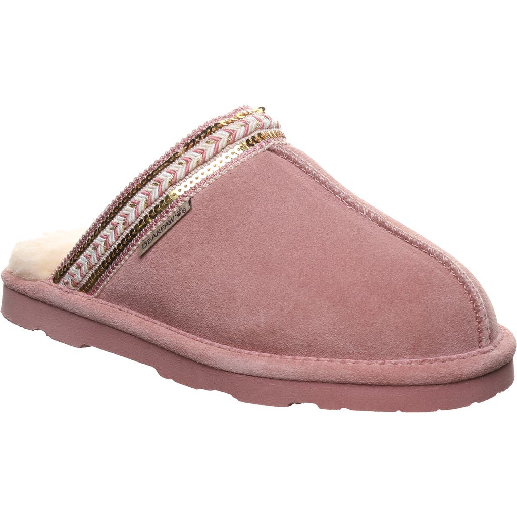 Bearpaw Tanya Scuff Slipper In Pink