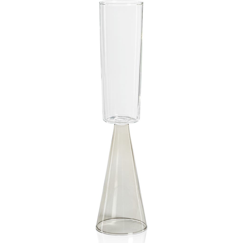 Zodax Viterbo Set Of 4 Champagne Flutes In Transparent