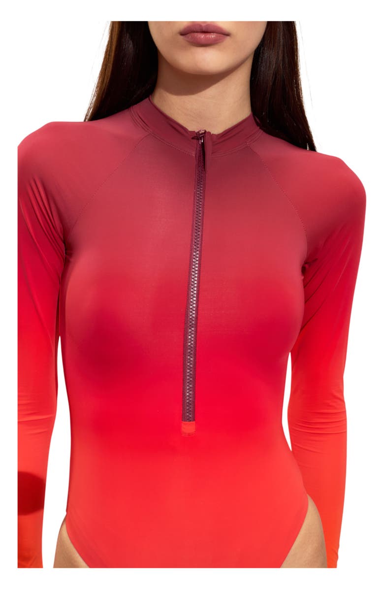 Cynthia Rowley Sunset Surfsuit, Alternate, color, Sunset