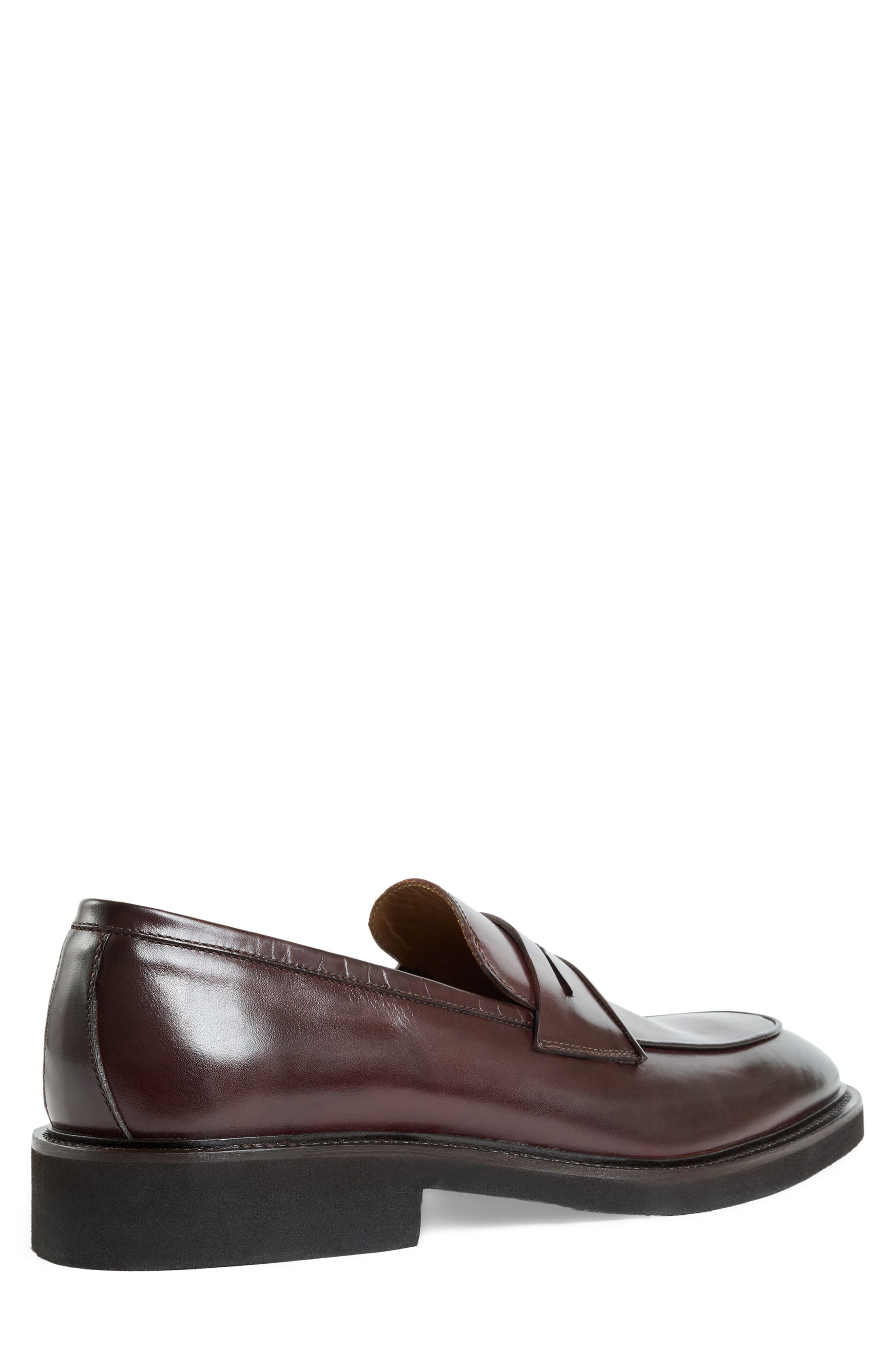Volano Penny Loafer, Alternate, color, BORDEAUX LEATHER