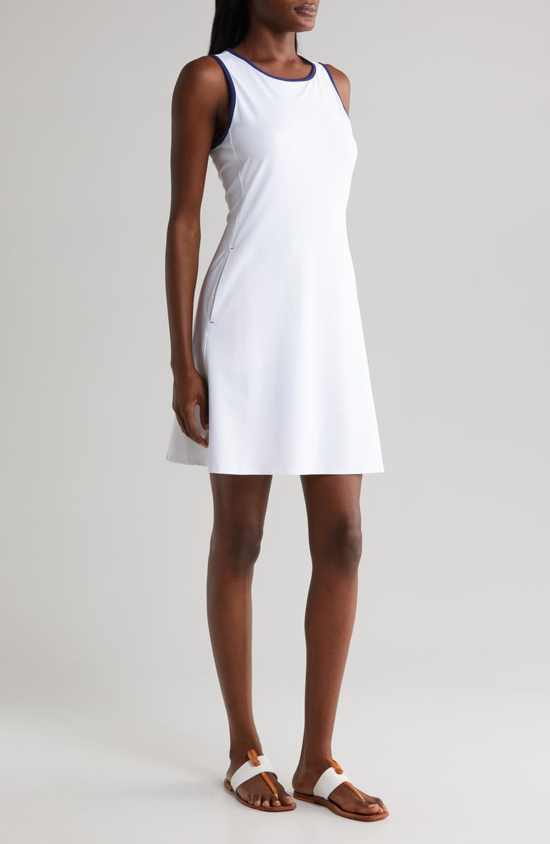 Tommy Bahama Aubrey Fit & Flare Dress, Alternate, color, White