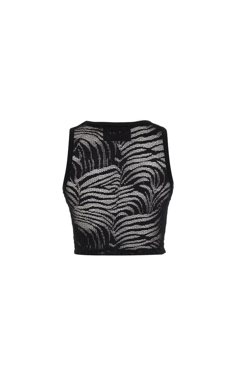 THEO The Label Artemis Fern Lace Tank, Alternate, color, Black