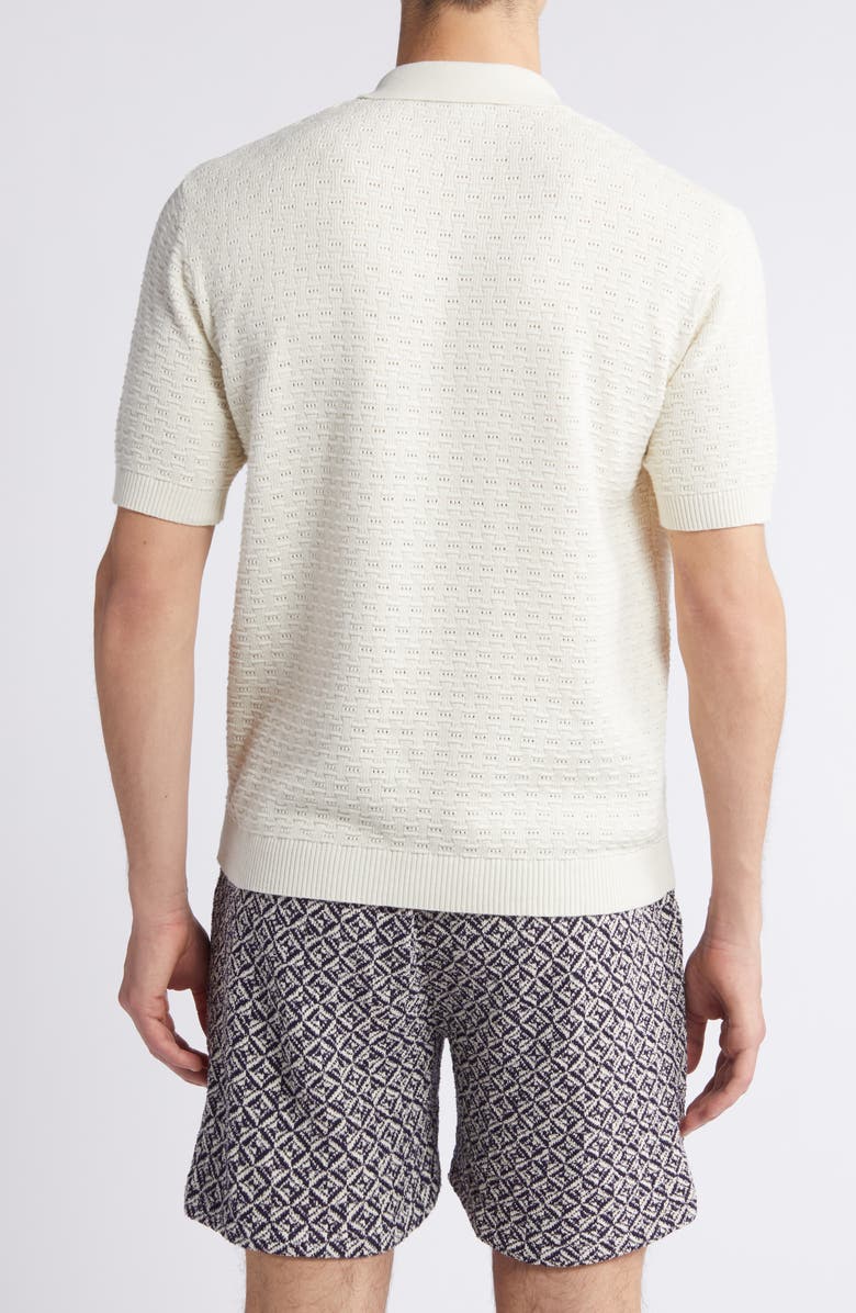 Percival Blackjack Negroni Organic Cotton Polo Sweater, Alternate, color,