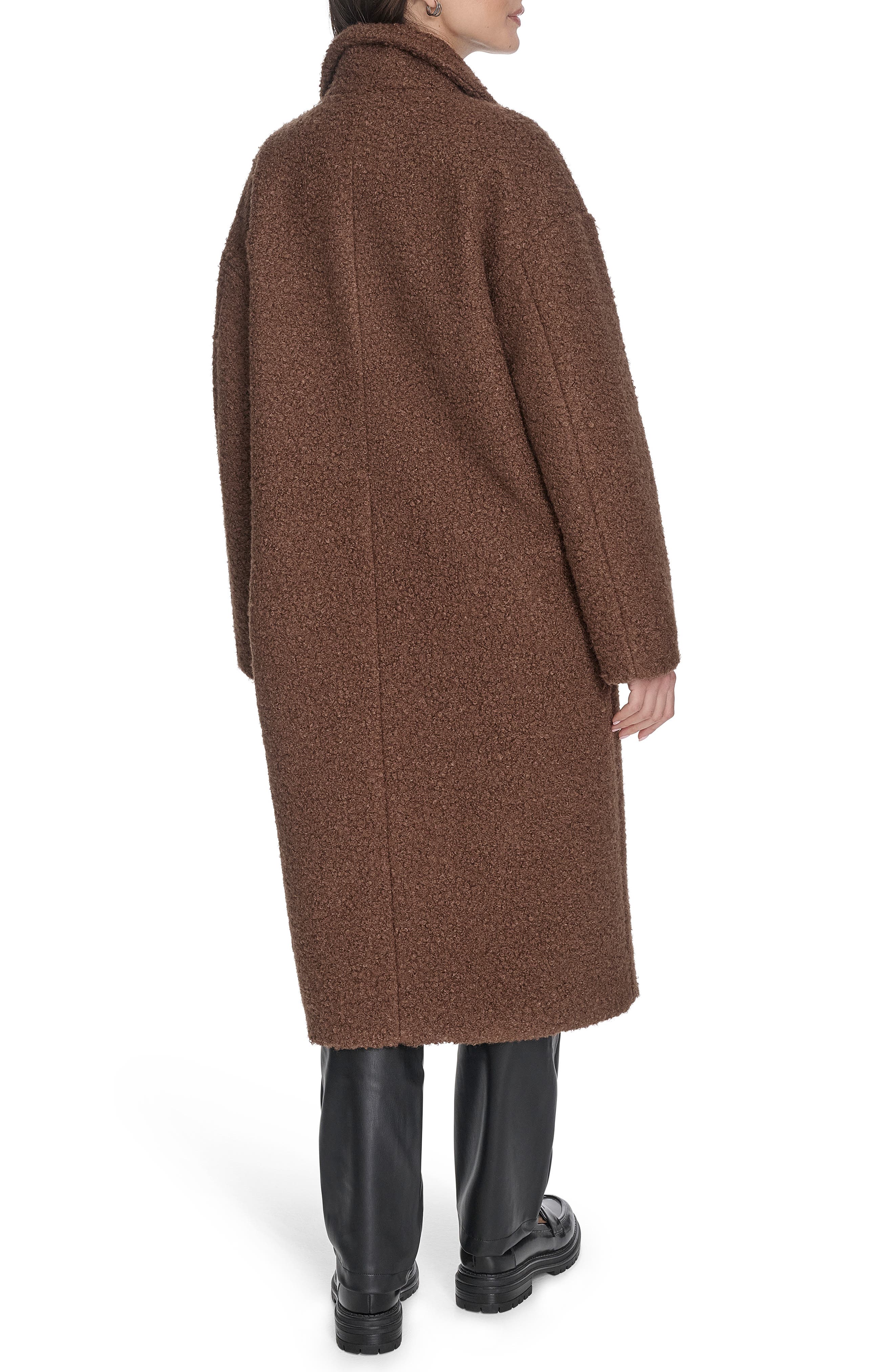 Boucle Longline Cocoon Car Coat - image 4