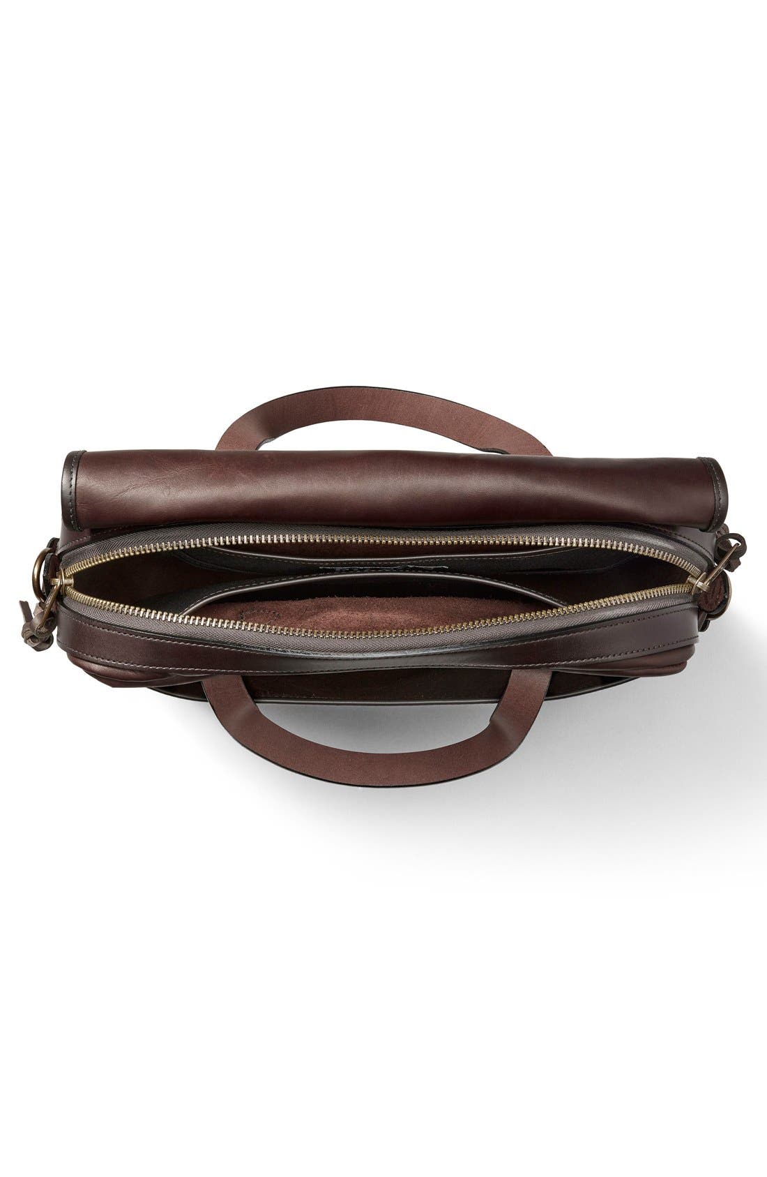 Filson Weatherproof Leather Briefcase, Alternate, color, 