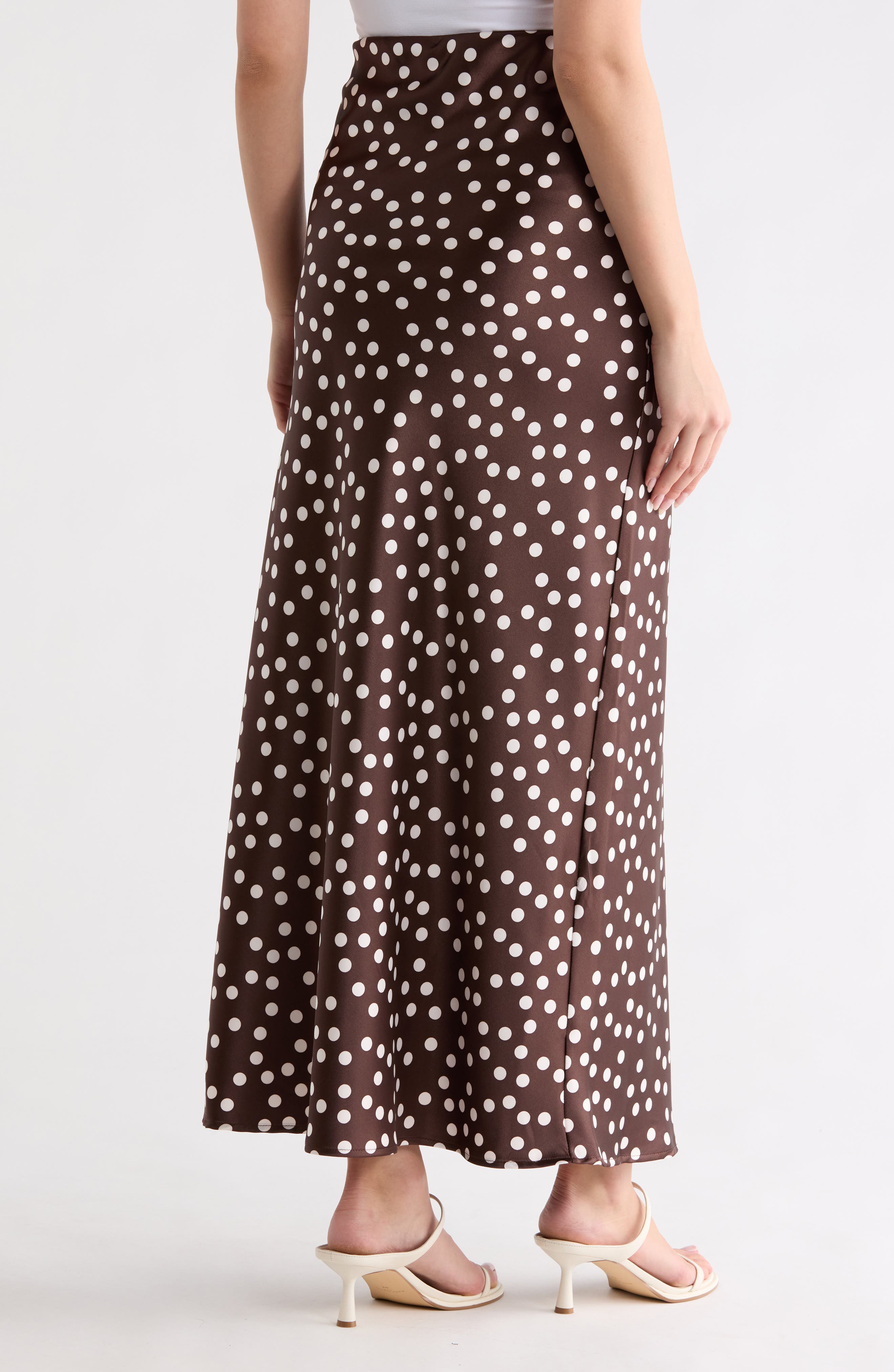 Polka Dot Print Maxi Skirt - image 4