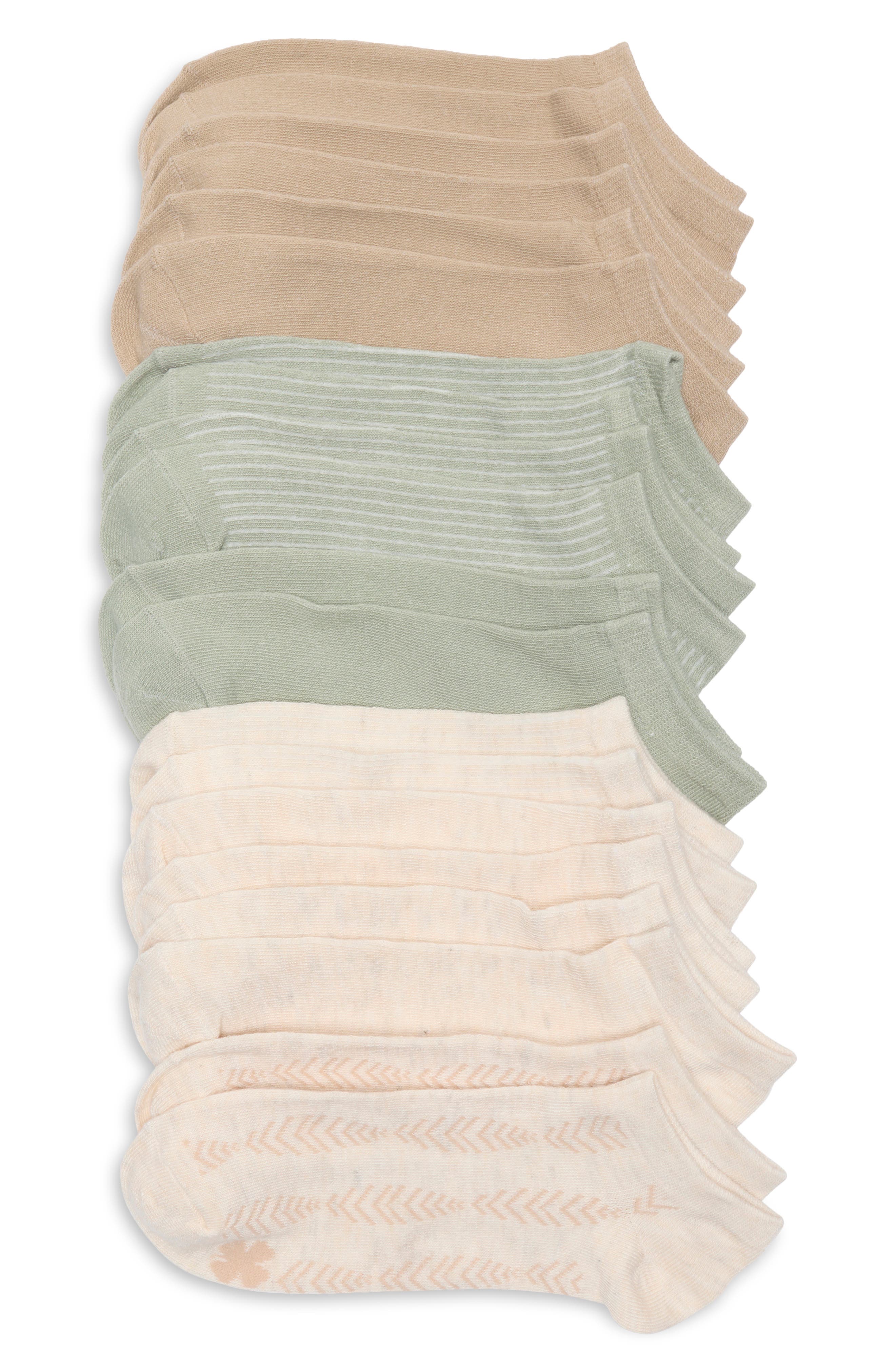 Lucky Brand 10-Pack Ikat Ankle Socks
