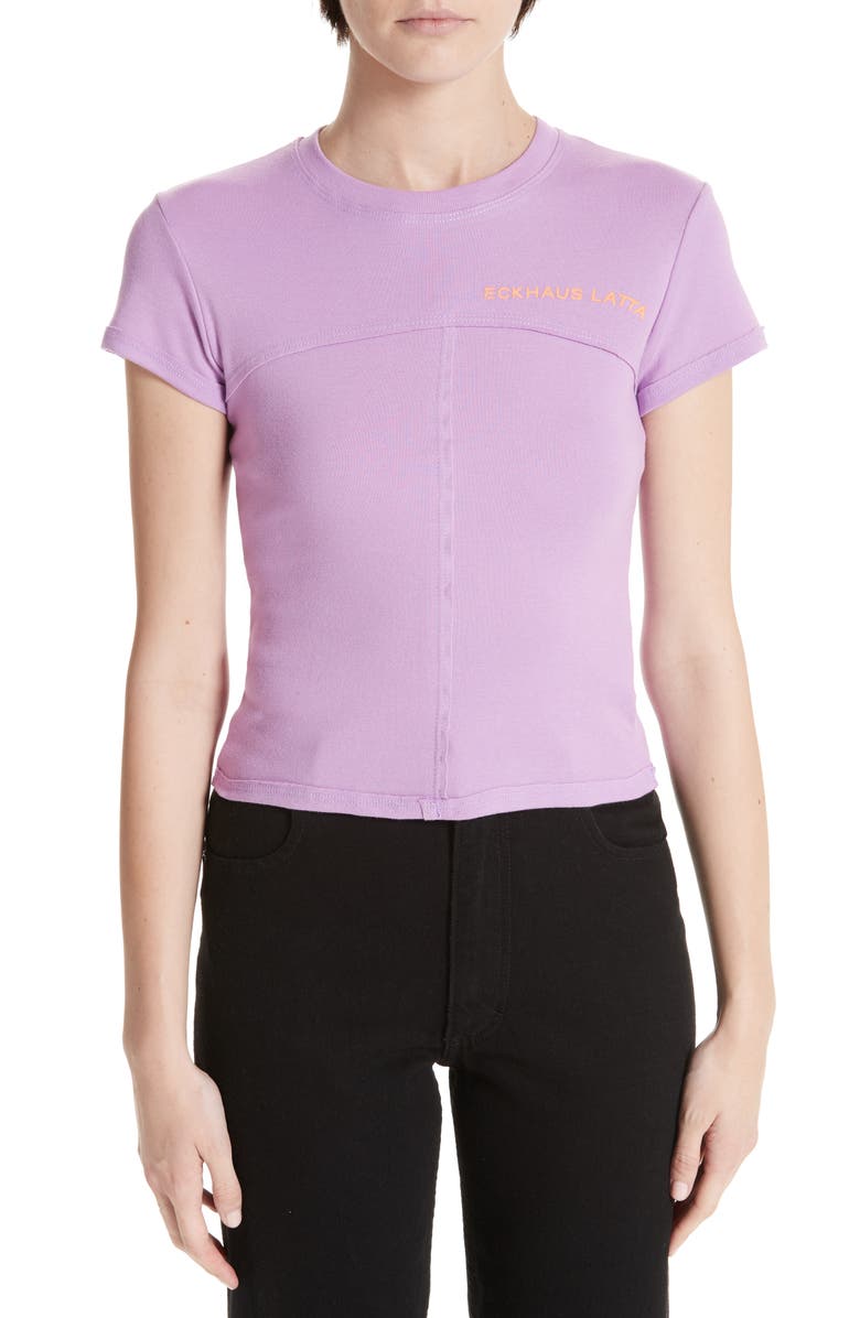 Eckhaus Latta Lapped Seam Baby Tee | Nordstrom