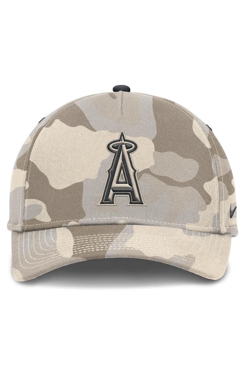 Nike Men's Nike Natural Los Angeles Angels Camo Pack Rise Adjustable Hat, Alternate, color, Natural