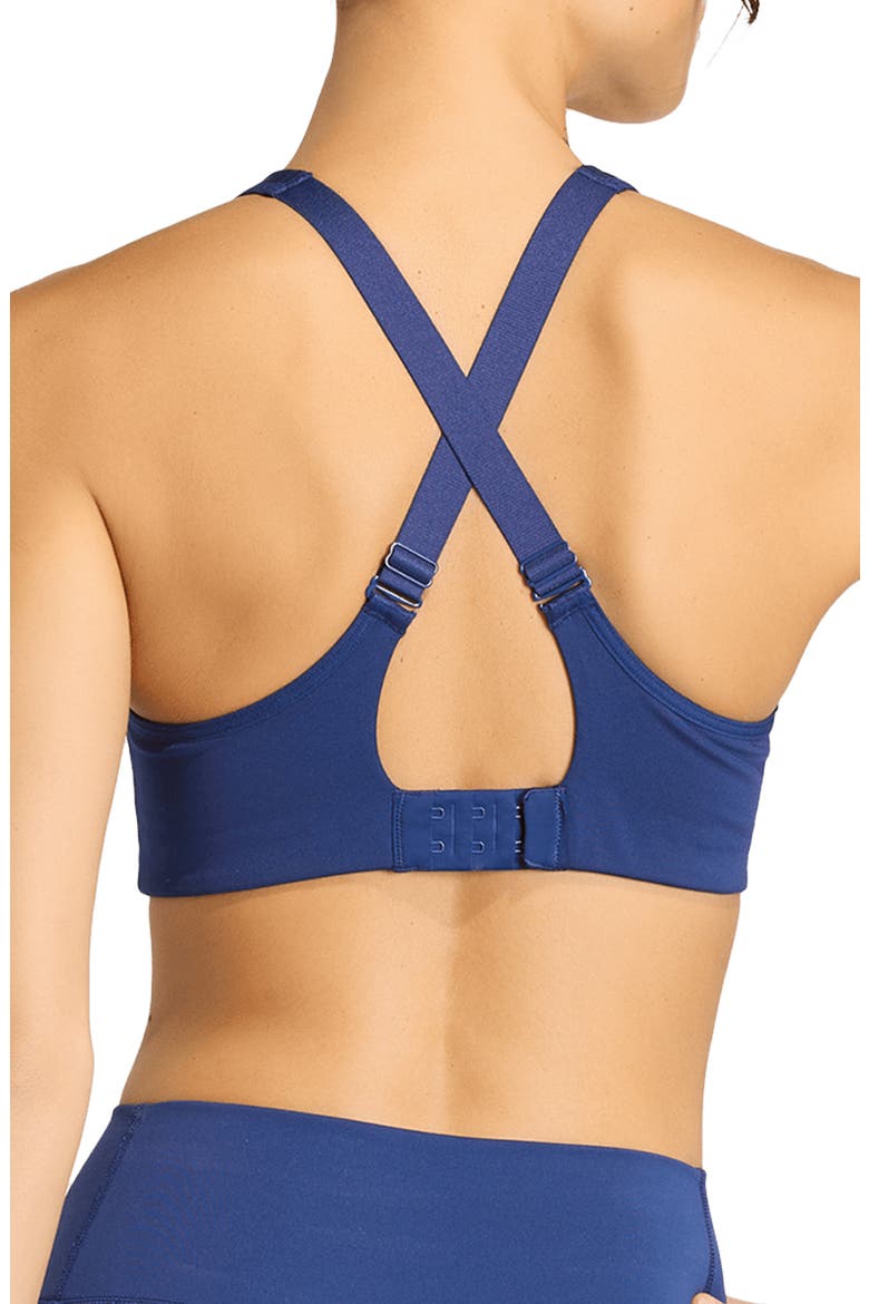 Optime Workout High Support Sports Bra, Alternate, color, DARK BLUE