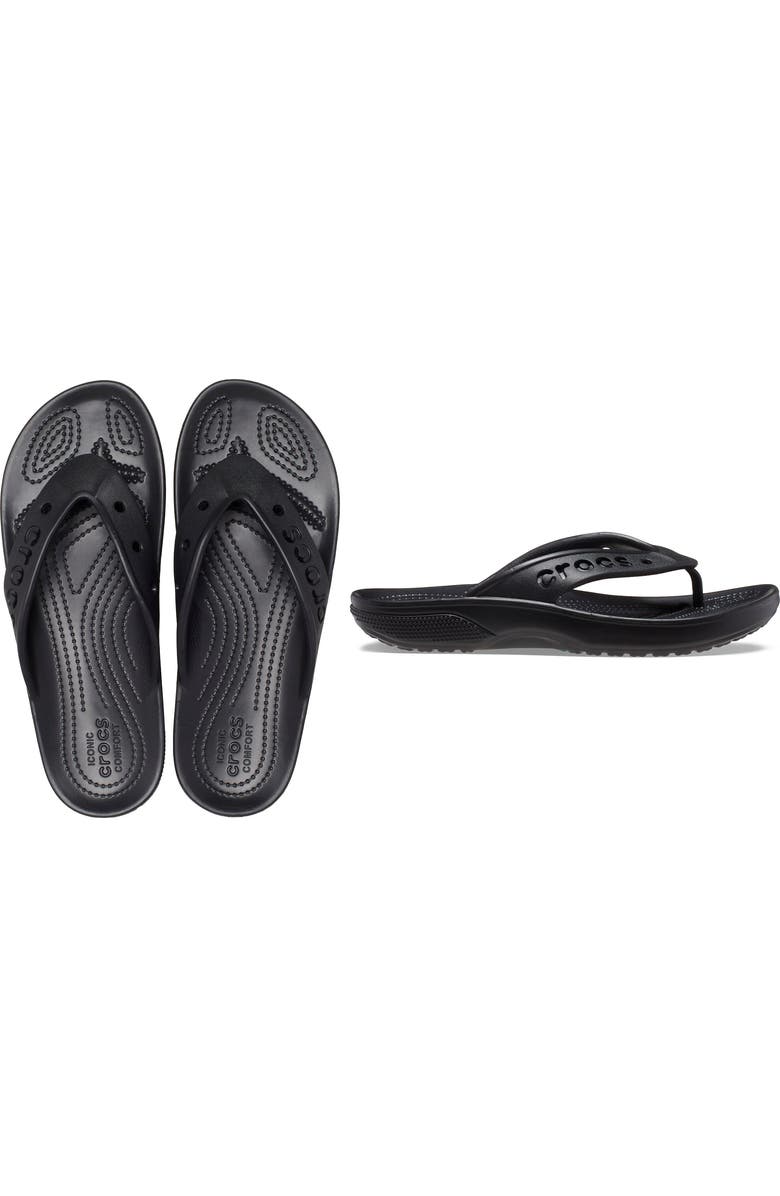 CROCS Gender Inclusive Baya II Flip Flop, Alternate, color, Black