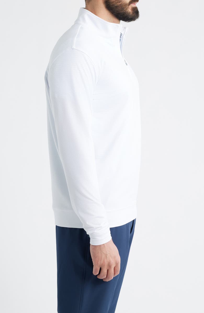 Peter Millar Perth Performance Quarter Zip Sweatshirt, Alternate, color, White