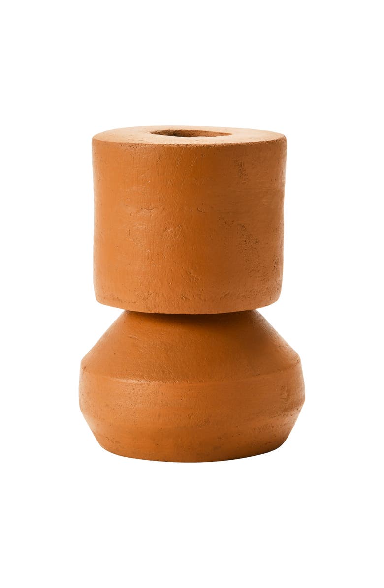 Storied Home Handmade Terra-cotta Vase, Main, color, Terracotta