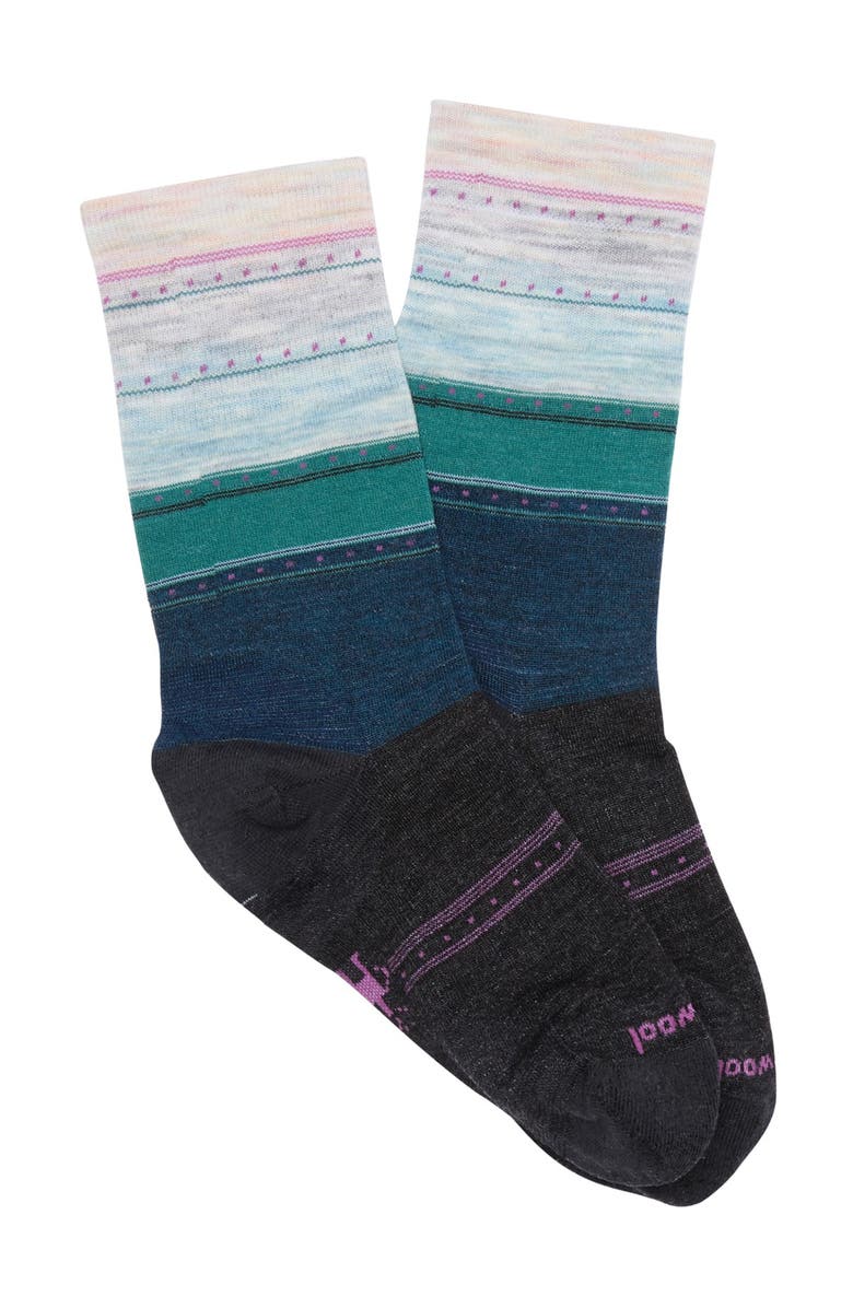 Smartwool Sulawesi Stripe Wool Blend Crew Socks, Main, color, 