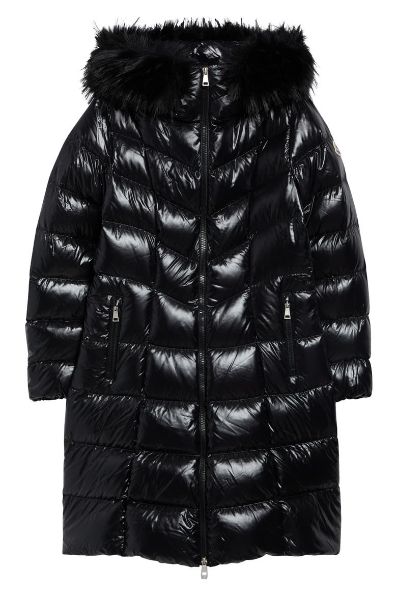 Fulmarusse Quilted Down Coat, Main, color, BLACK